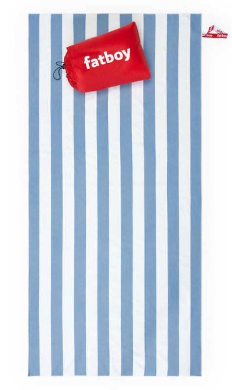  Fatboy Beach Baggy Wave Blue beach towel with cushion