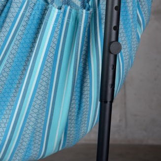 Fotel hamakowy ze stojakiem La Siesta Fiji Organic Azure Basic - 5