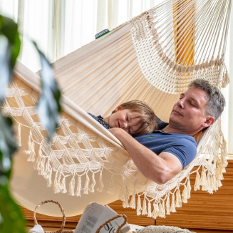  La Siesta Bossanova latte kingsize hammock - 4