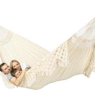  La Siesta Bossanova latte kingsize hammock - 2