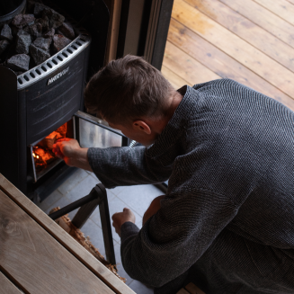 Szlafrok Lapuan Kankurit Terva black-linen M - 4