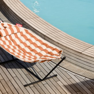 Hamak Fatboy Headdemock Superb Deluxe Stripe Orange Creme - 11