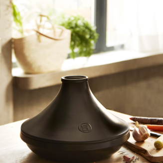 Naczynie tagine Emile Henry Delight 2l czarne indukcja - 8