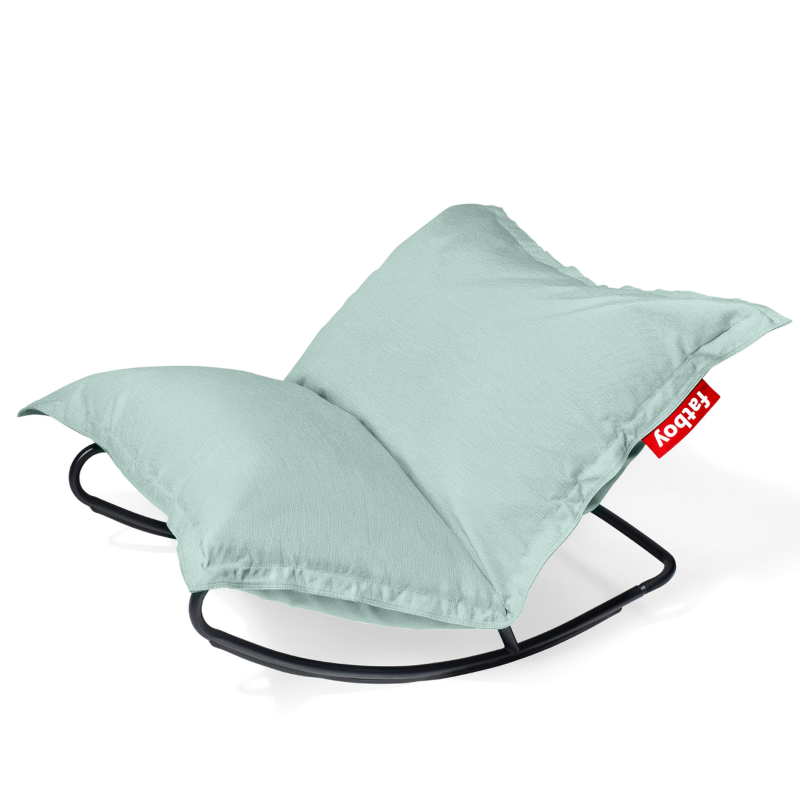 Pufa Fatboy The Original Outdoor Seafoam + Fotel bujany do puf Rock 'n Roll Black | PROMOCJA 20%