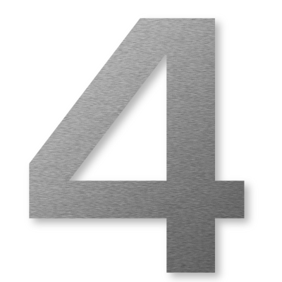  Keilbach Big Number "4" house number, 4 sizes