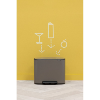 Kosz na śmieci Brabantia Bo 23+11l platynowy - 5