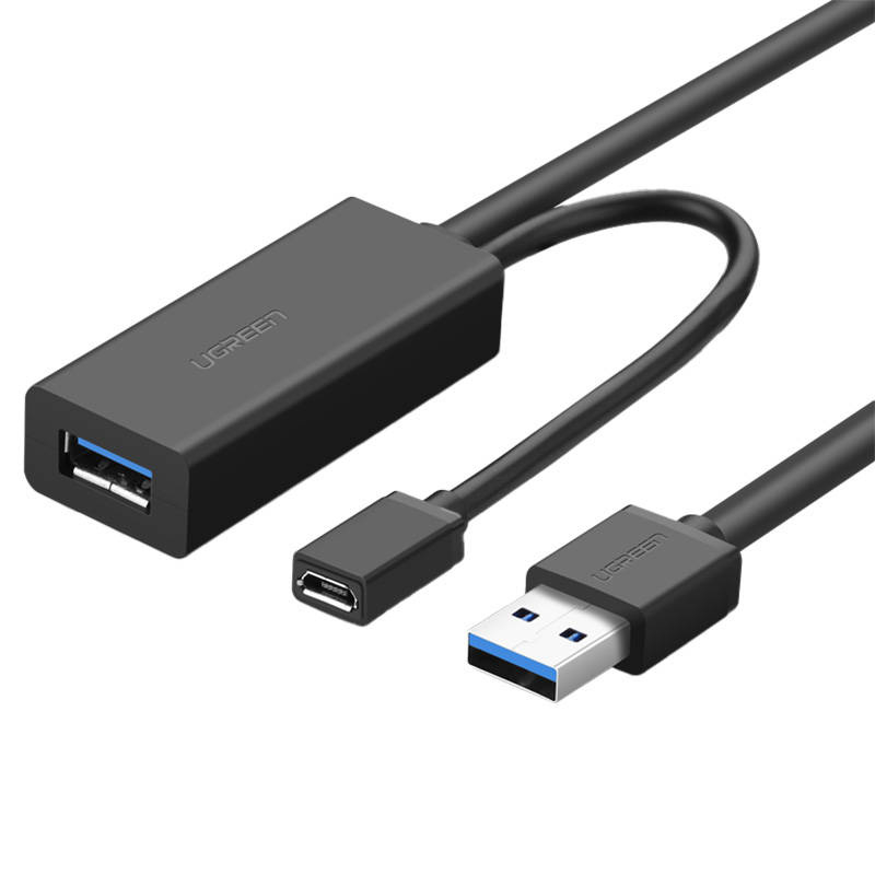 Kabel UGREEN US175 USB 3.0 przedłużający 10m (czarny)