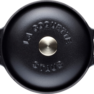 Garnuszek żeliwny okrągły Staub La Coquette - 500 ml, Czarny - 3