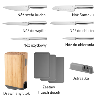 Zestaw noży w bloku BergHOFF Legacy 11 elementów - 6