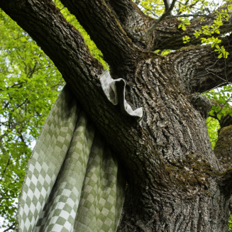 Koc Lapuan Kankurit Shakki beige-olive-white 130x180 cm - 3