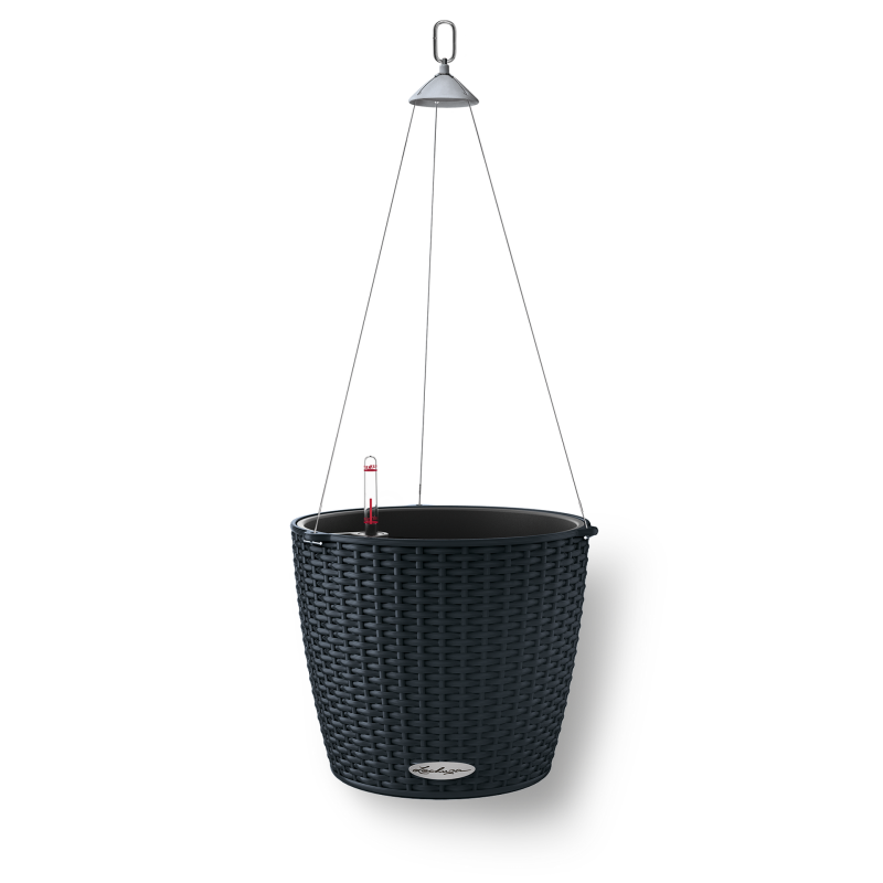 Donica Lechuza Nido Cottage 35 grafitowy czarny