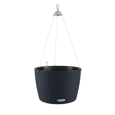  Lechuza Nido Cottage flowerpot 35 graphite black