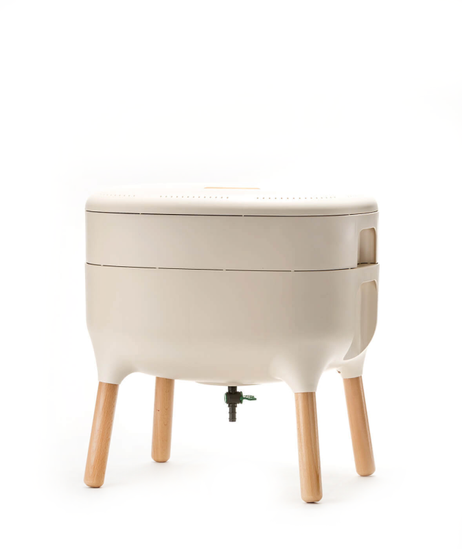 Kompostownik domowy Plastia Urbalive 50x38 cm kremowy