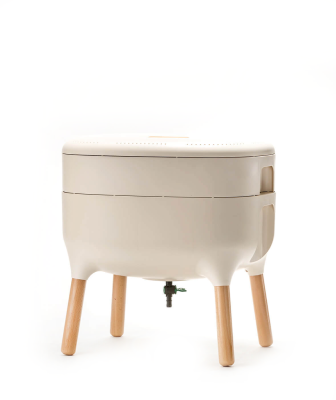 Kompostownik domowy Plastia Urbalive 50x38 cm kremowy