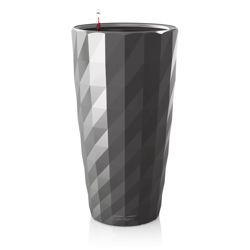  Lechuza Diamante Premium 40 flowerpot, glossy anthracite