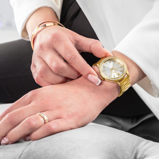 Zegarek Damski Giewont Sapphire Złoto Srebrny GW1140-B2 - 6