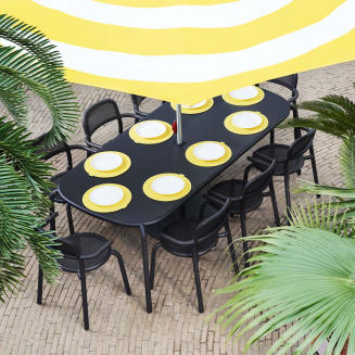 ZESTAW: Stół ogrodowy Fatboy Tavolo Toní + 4 x Krzesło ogrodowe Fatboy Bistro Chair Toní - 10