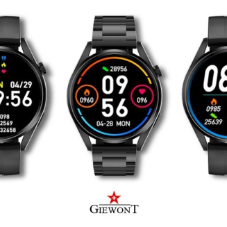 Smartwatch GIEWONT Vertex SmartCall GW450-1 Carbon/Carbon Silikon - 4