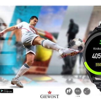 Smartwatch GIEWONT Vertex SmartCall GW450-1 Carbon/Carbon Silikon - 7