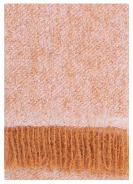 Koc z moherem Lapuan Kankurit REVONTULI rust-rose 130x170 cm