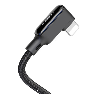 Kabel USB do Lightning, Mcdodo CA-7300, kątowy, 1.8m (czarny) - 3