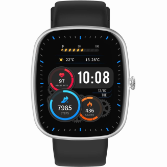 Smartwatch Męski GRAVITY GT18-4 Pomarańczowy Pasek Silikonowy + Czarny Pasek - 2