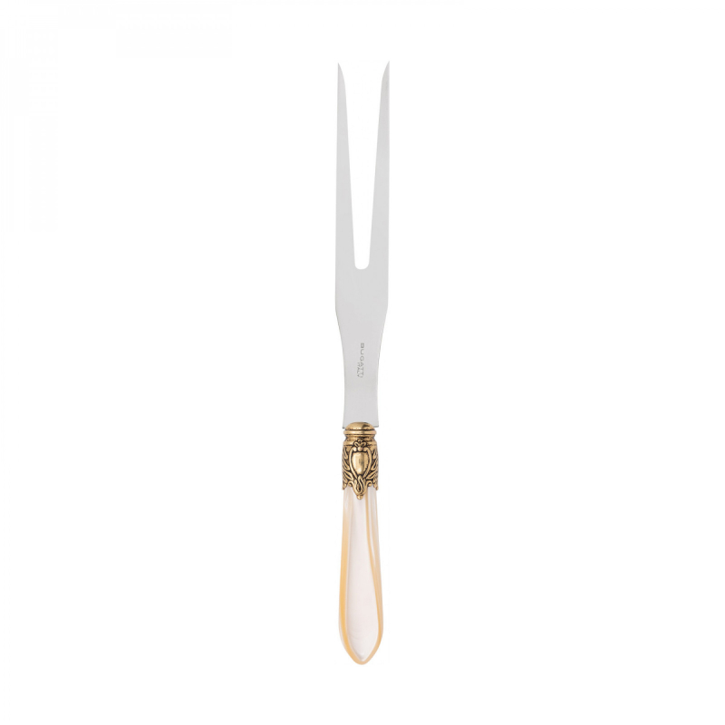 Widelec do mięsa Casa Bugatti Oxford Ivory/Gold
