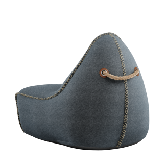 Pufa SACKit Canvas Lounge Chair Petrol - 2