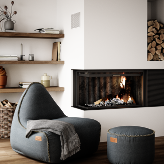 Pufa SACKit Canvas Lounge Chair Petrol - 4