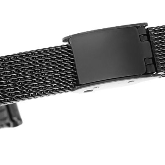 Bransoleta IPB Czarna Mesh 8 mm JK8B - 2