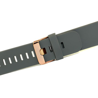 Pasek silikonowy SZARY-RÓŻOWE ZŁOTO U15-20-1 - 3