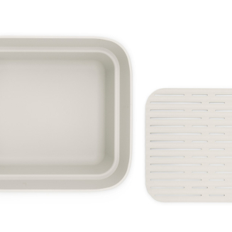 Brabantia Sink Side dishwashing container with drainer, light gray - 6