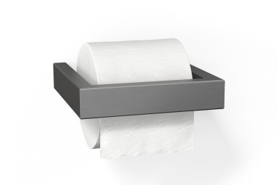 Wieszak na papier toaletowy Zack Linea grafit 15 cm