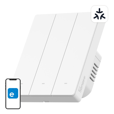  SONOFF M5-3C-80W Wi-Fi Matter 3-Channel Wall Switch