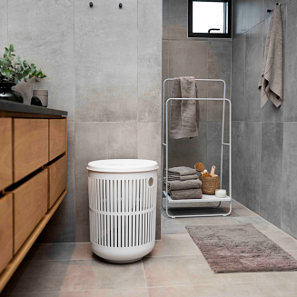 Zone Denmark Ume White 60l Laundry Basket - 6