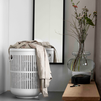Zone Denmark Ume White 60l Laundry Basket - 5