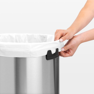 Kosz Brabantia Touch Bin 60l stal połysk czarna pokrywa - 5