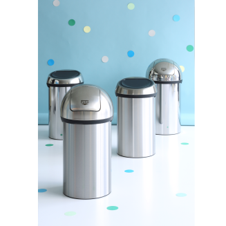 Kosz Brabantia Touch Bin 60l stal połysk czarna pokrywa - 7