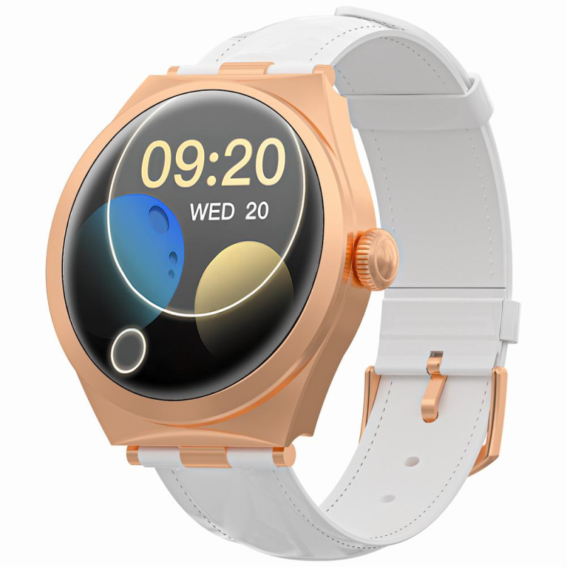 Smartwatch Gravity Różowe Złoto Biały GT25-5