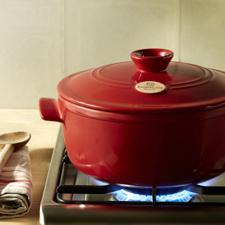 Okrągły garnek ceramiczny Emile Henry 2.5 l czerwony - 4