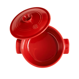 Okrągły garnek ceramiczny Emile Henry 2.5 l czerwony - 2