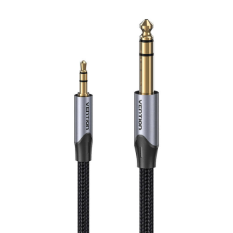 Kabel audio 3,5mm TRS do 6,35mm Vention BAUHJ 5m Szary - 2
