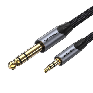 Kabel audio 3,5mm TRS do 6,35mm Vention BAUHJ 5m Szary - 4