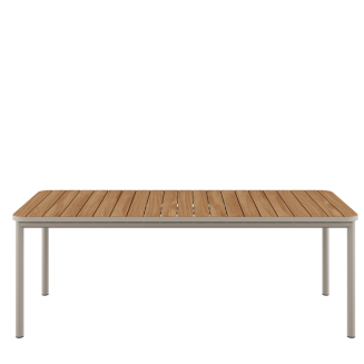 Stół ogrodowy SACKit Kirra Teak Table Taupe 210x90 cm - 2