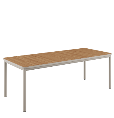 SACKit Kirra Teak Table Taupe 210x90 cm Garden Table