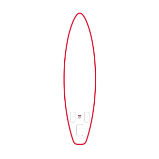 Deska do pływania SUP FunWater SUPFW69C 3,35m (czerwono-biała) - 4