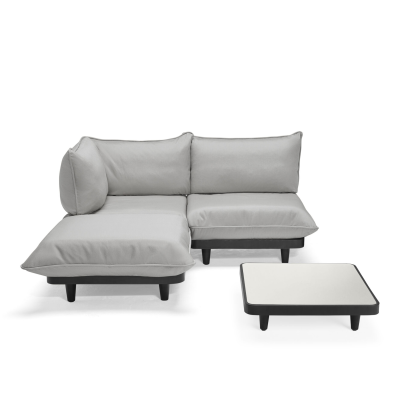 Zestaw mebli ogrodowych Fatboy Paletti Set Medium Royal Wolf Grey ze stolikiem