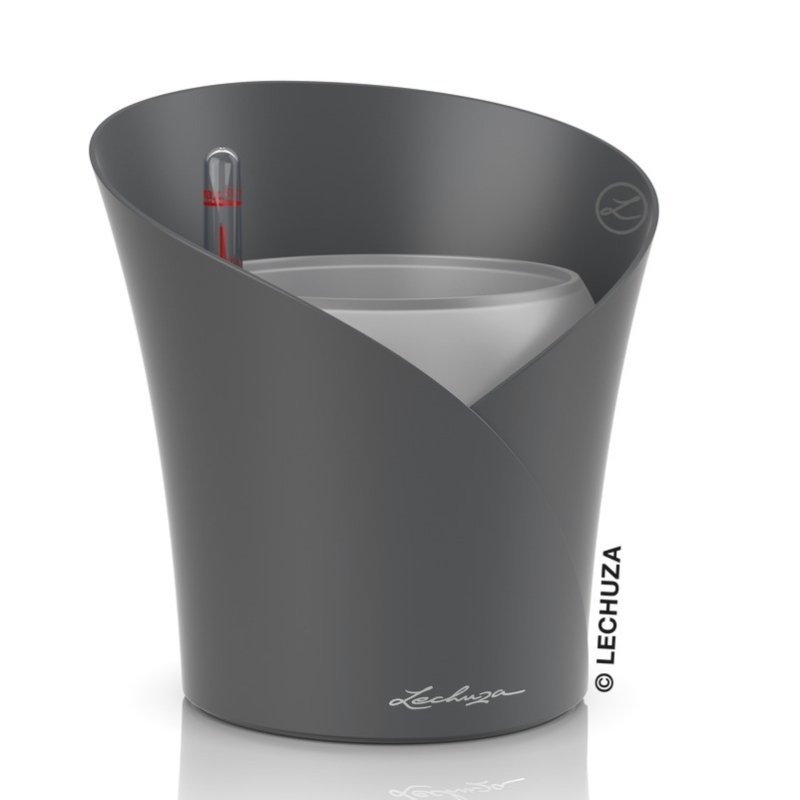  Lechuza Orchida Color orchid pot, gray