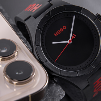 Zegarek Męski HUGO Lit For Him Black 1530343 + BOX - 2