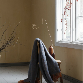 Koc z moherem Lapuan Kankurit REVONTULI rust-denim blue 130x170 cm - 3